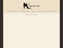 Tablet Screenshot of milanoshoes.ca